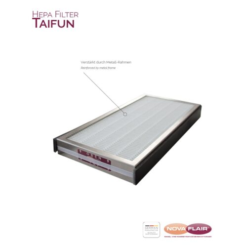 Nova Flair HEPA-H13 Hochleistungsfilter für Taifun GrennTech Staubabsaugungen
