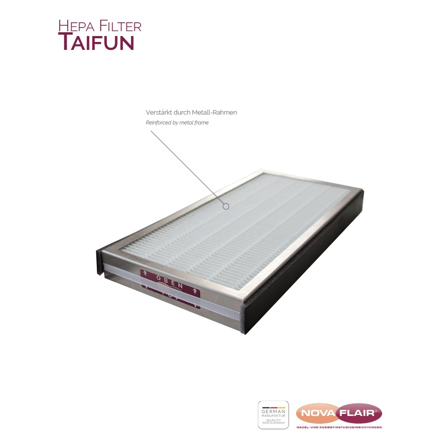 Nova Flair HEPA-H13 Hochleistungsfilter für Taifun GrennTech Staubabsaugungen